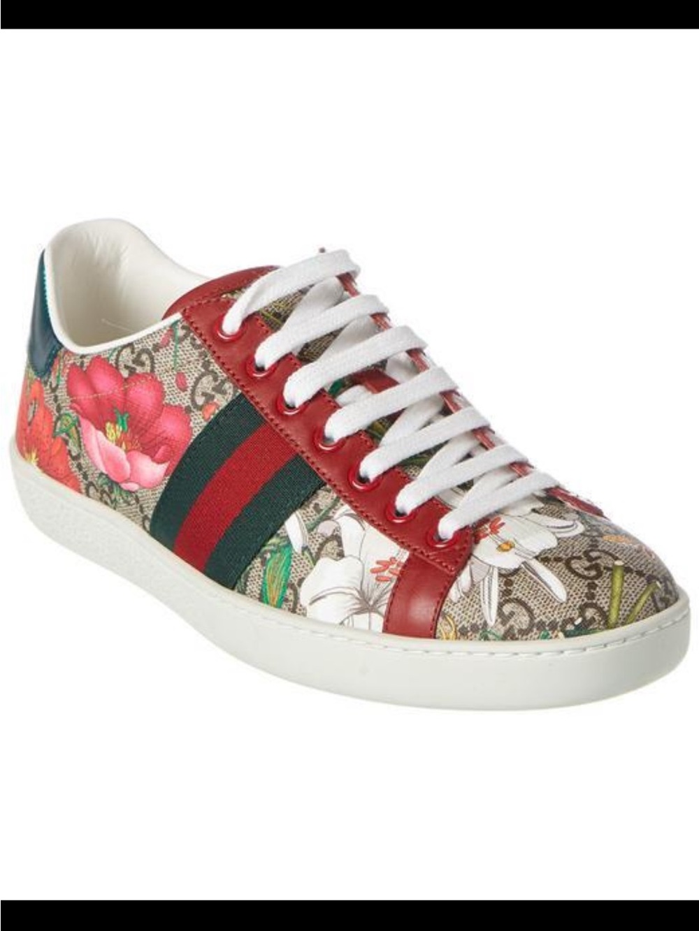 Gucci floral sneakers